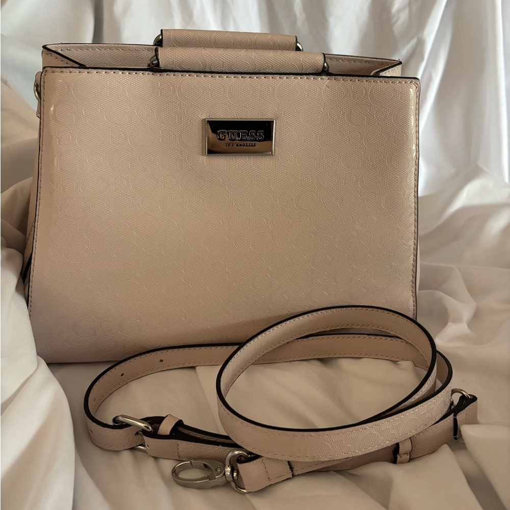 GUESS Light Pink Satchel Bag